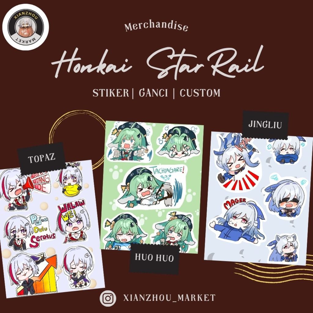 Stiker Topaz, Huo Huo & Jingliu